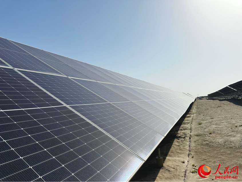 光伏板。人民網(wǎng)記者 楊睿攝